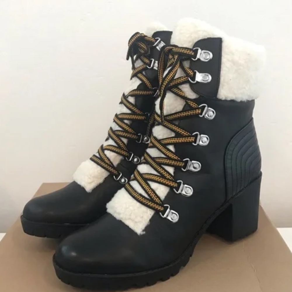 Steve Madden Leather Boots 9.5 NIB